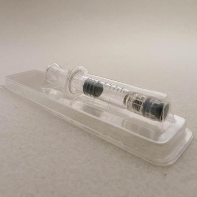 Blisterverpackung für Medizinprodukte PET-PVC-Clamshell für 1, 0 ml Spritze Prozessart