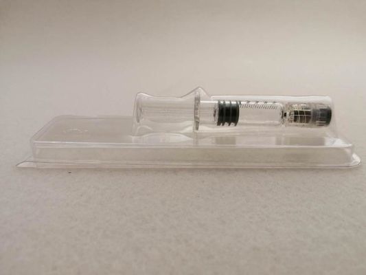 Blisterverpackung für Medizinprodukte PET-PVC-Clamshell für 1, 0 ml Spritze Prozessart