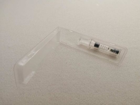 Blisterverpackung für Medizinprodukte PET-PVC-Clamshell für 1, 0 ml Spritze Prozessart