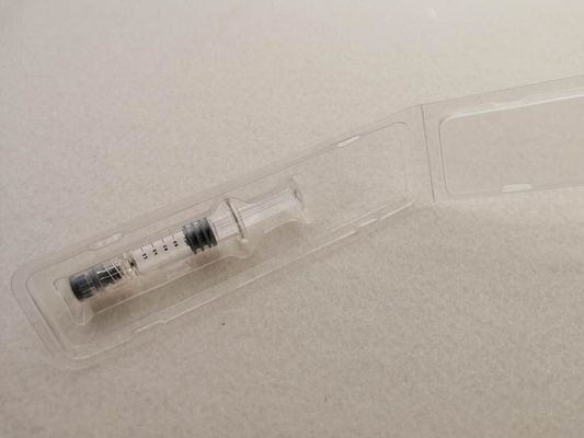 Blisterverpackung für Medizinprodukte PET-PVC-Clamshell für 1, 0 ml Spritze Prozessart